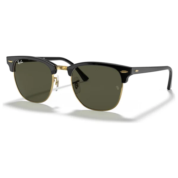 Ray-Ban Clubmaster 3016 W0365 Black/Gold-Green Güneş Gözlüğü - Görsel 7