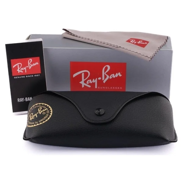 Ray-Ban Clubmaster 3016 W0365 Black/Gold-Green Güneş Gözlüğü - Görsel 9