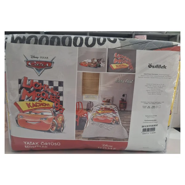 Özdilek Disney Cars Fast Çocuk Tek Kişilik Yatak Örtüsü - Görsel 3