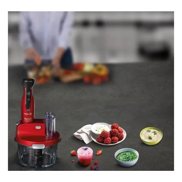 Tefal Dilimleyici Ve Rende 4 Bıçaklı Powelix 1500w Güç 1,5 Litre Cam Hazneli Mutfak Robotu - Kırmızı - Görsel 2