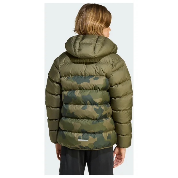 Adidas Synthetic Down Allover Print Kapüşonlu Çocuk Şişme Mont - Görsel 4