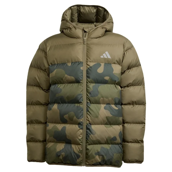 Adidas Synthetic Down Allover Print Kapüşonlu Çocuk Şişme Mont - Görsel 5