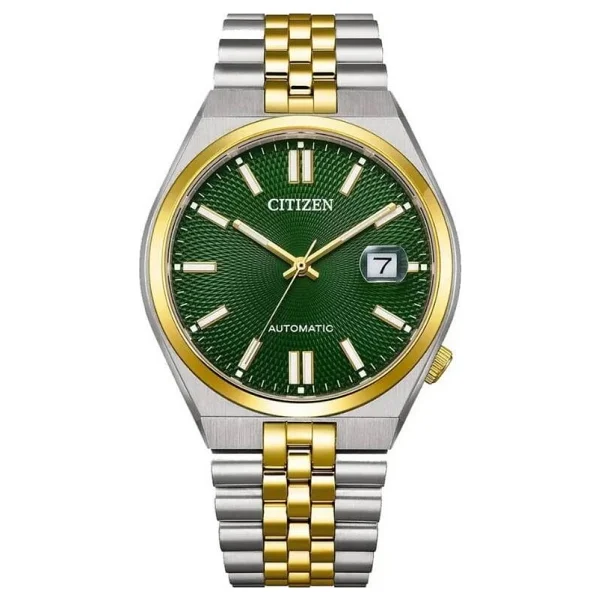 Citizen Tsuyosa Nk0024-54x Altın-Yeşil Erkek Kol Saati - Görsel 7