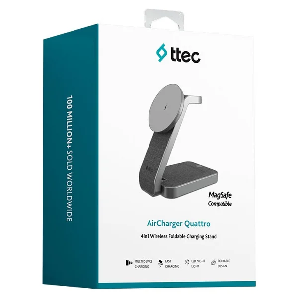 Ttec Aircharger Quattro 2ks38s 4in1 Magsafe Kablosuz Hızlı Şarj Aleti - Görsel 9
