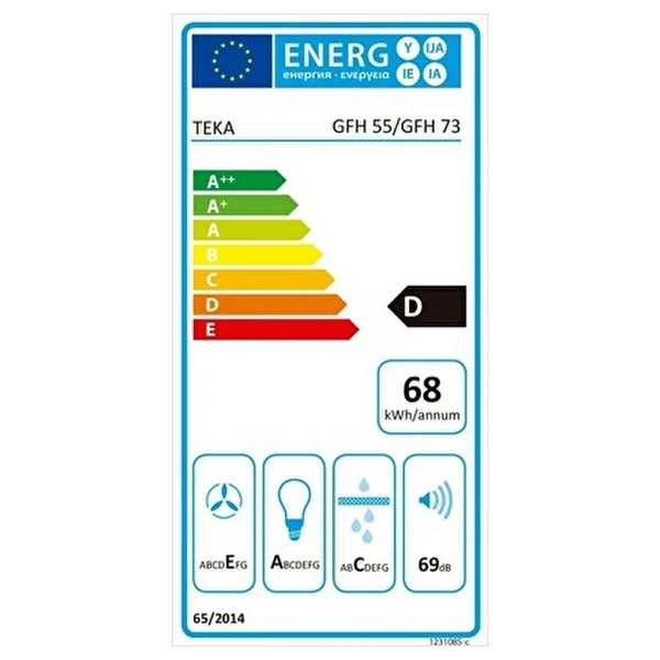 Teka Canopy Gfh 73 Inox Ankastre Aspiratör - Görsel 4