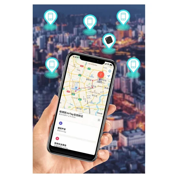 Smart Tag Airtag Akıllı Takip Cihazı Apple My Find Uyumlu Beyaz - Görsel 9