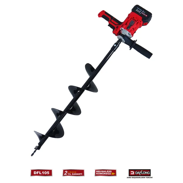 Daflong Dfl-105 Premium 2ın1 Set Şarjlı Toprak Burgu Makinesi - Görsel 4