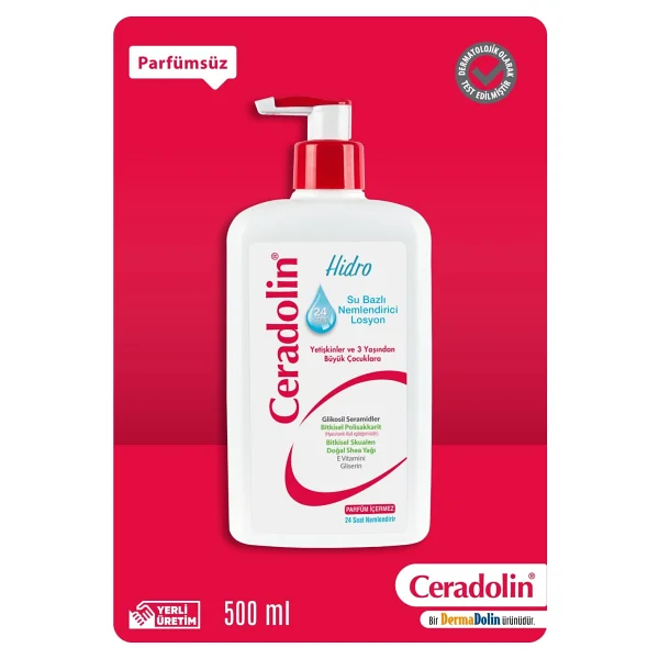 Ceradolin Hidro Su Bazlı 500 Ml Nemlendirici Losyon - Görsel 3
