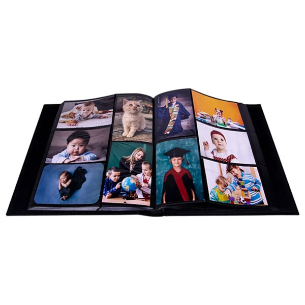 Nobbystar 10x15cm 500'lük Siyah Deri Fotoğraf Albümü Büyük Boy - Görsel 2