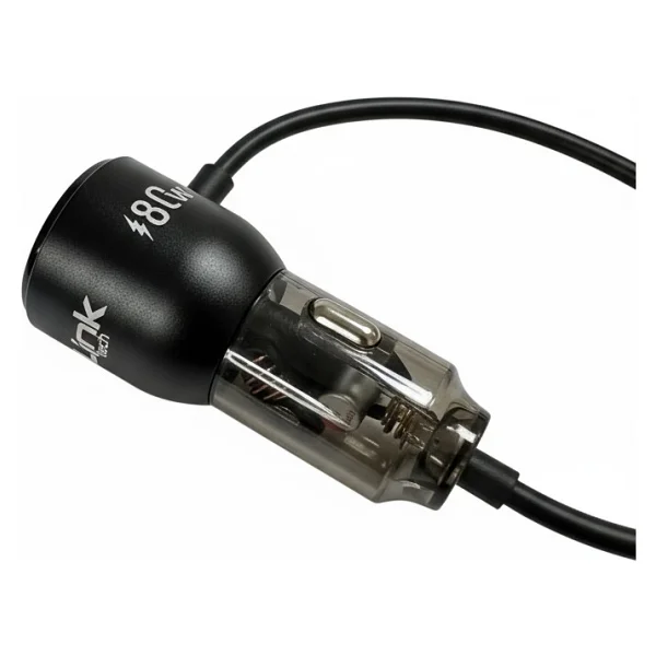 Linktech C509 80 W Type-C Kablolu Hızlı Araç Şarj Aleti - Görsel 2