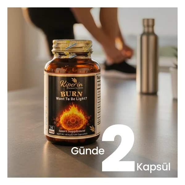Kiperin Burn Vücut Yağı Hedefleyici L-Karnitin, Yeşil Çay, Guarana, Zencefil, Garsiniya, Kafein 60 Kapsül - Görsel 5