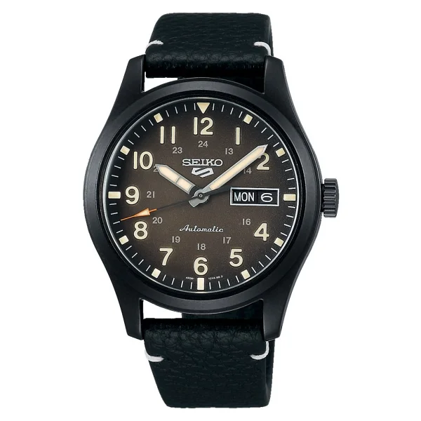 Seiko 5 Sports Field SRPG41 Deri Kordon Siyah Erkek Kol Saati - Görsel 5
