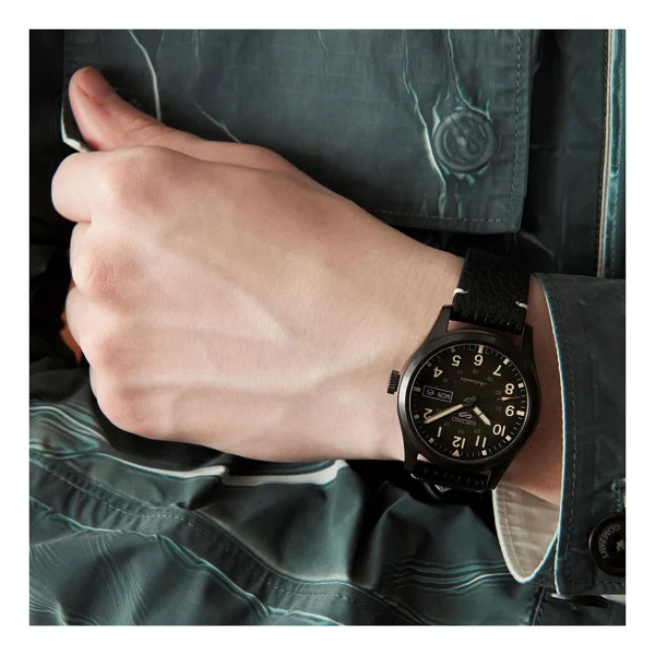 Seiko 5 Sports Field SRPG41 Deri Kordon Siyah Erkek Kol Saati - Görsel 2