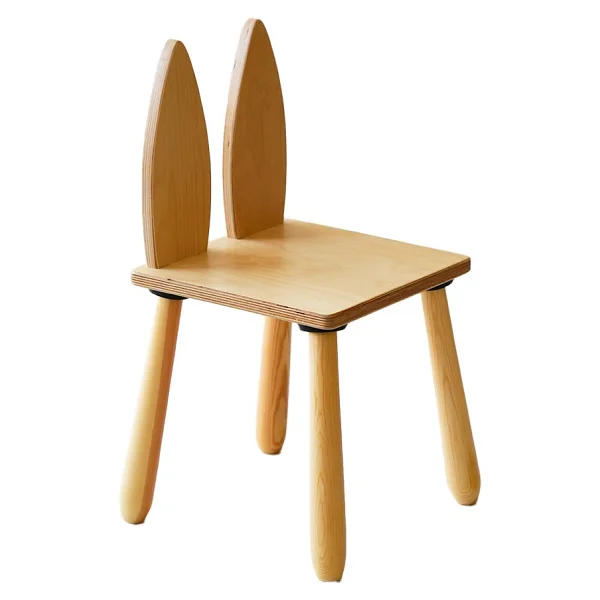 Wood & Joy Doğal Ahşap Çocuk Sandalye Tilki - Görsel 3