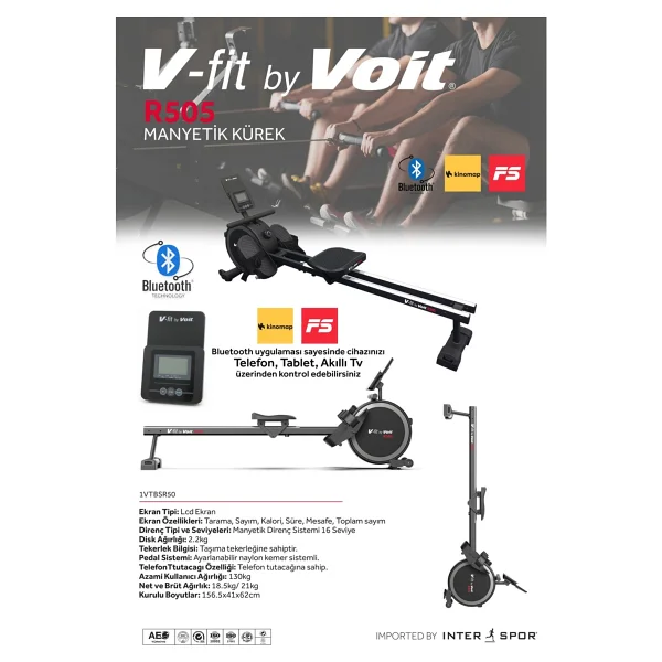 Voit Vfit By R505 Katlanabilir Kürek Çekme Aleti - Görsel 2