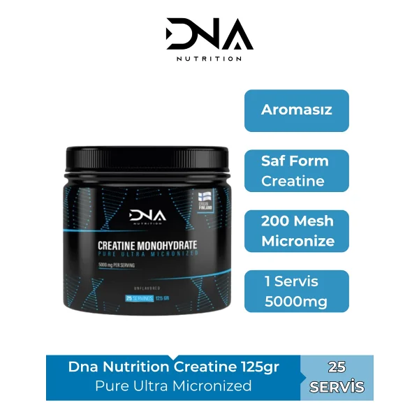 Dna Nutrition Creatine Monohydrate 125 Gr - Görsel 2