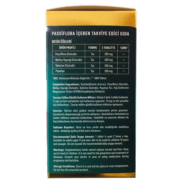 Alftamin Passiflora 1000 Mg 60 Kapsül - Görsel 3