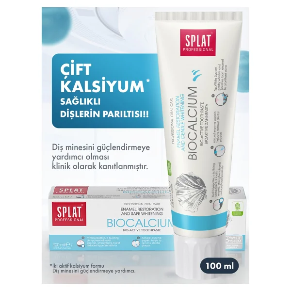 Splat Professional Biocalcium 100 Ml Florürsüz Diş Macunu - Görsel 6