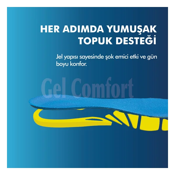 Gel Comfort Gc14 Günlük Ve Spor Ayakkabılar İçin Jel Ayakkabı Tabanlığı - Görsel 4