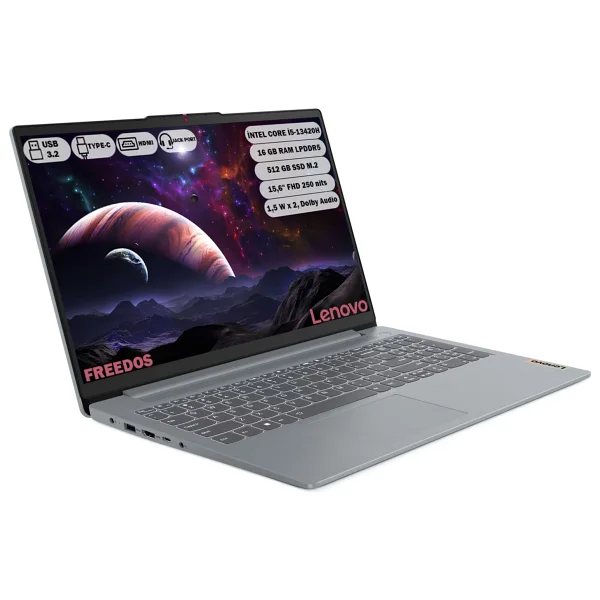 Lenovo Ideapad Slim 3 15ırh8 83em00kytr İ5-13420h 16 GB 512 GB SSD UHD Graphics 15.6" Free Dos Full HD Notebook - Görsel 2
