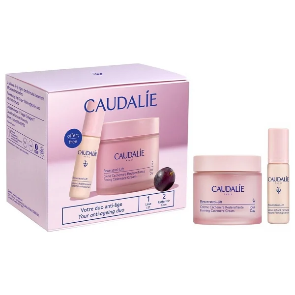 Caudalie Resveratrol-Lift Cashmere Krem 50 Ml + Liftant Fermete Serum 10 Ml Duo Set - Görsel 3