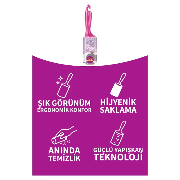Parex Premium 56 Yaprak 2'li Rulo Tüy Toplayıcı - Görsel 4