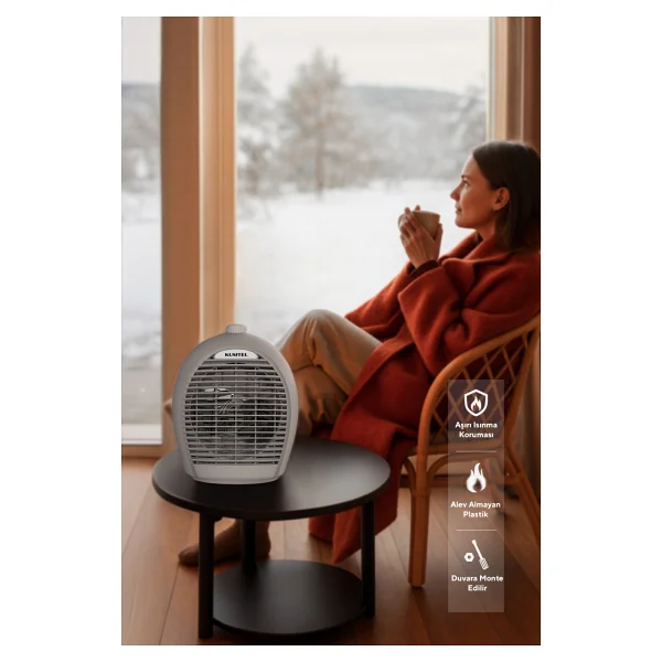 Kumtel Lx-6331 Gri 2000 W Fanlı Isıtıcı - Görsel 6