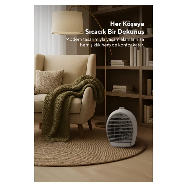 Kumtel Lx-6331 Gri 2000 W Fanlı Isıtıcı - Görsel 7
