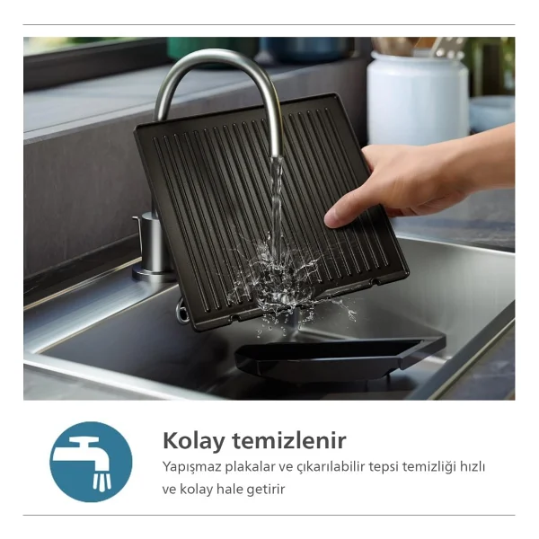 Philips 7000 Serisi Izgara Ve Tost Makinesi, Hassas Dijital Kontrol, Izgara Için Tam Açılır, Ayarlan - Görsel 7