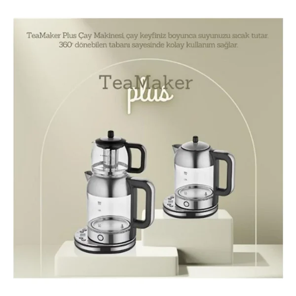 Arow Tea Maker Plus Cam Çay Makinesi - Görsel 2