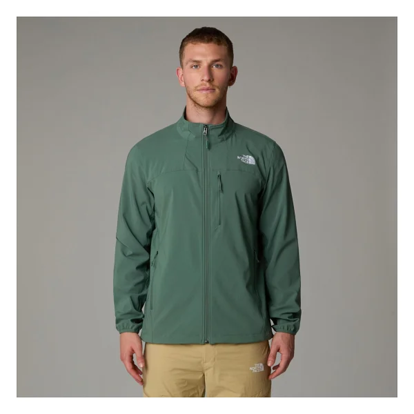 The North Face Nimble NF0A8CD8HCH1 Yeşil Erkek Softshell Mont - Görsel 4