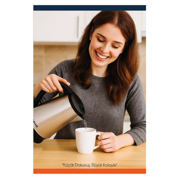 Mekalux Uk-03 Çelik Kettle - Inoks - Görsel 2