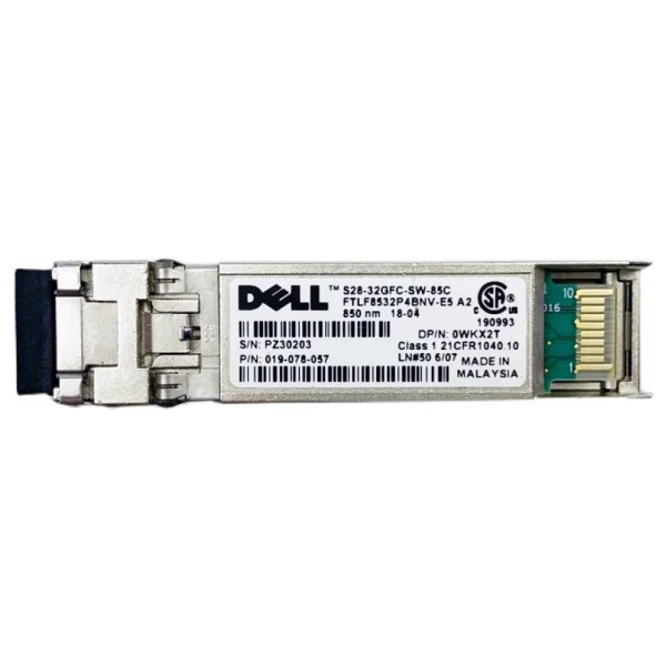 Dell S28-32gfc-Sw-85c 32g 850nm 100m Swl Fc Sfp+ Optical Transceiver Module Ftlf8532p4bnv-E5 - Görsel 2
