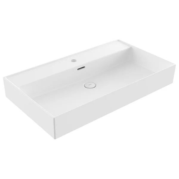 Bocchi Milano 1377-002-0126 80 Cm Mat Beyaz Tezgah Üstü Lavabo - Görsel 3