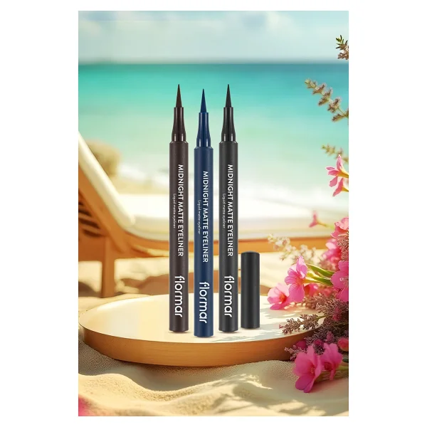 Flormar Midnight Matte Dark Blue Kalem Eyeliner - Görsel 8