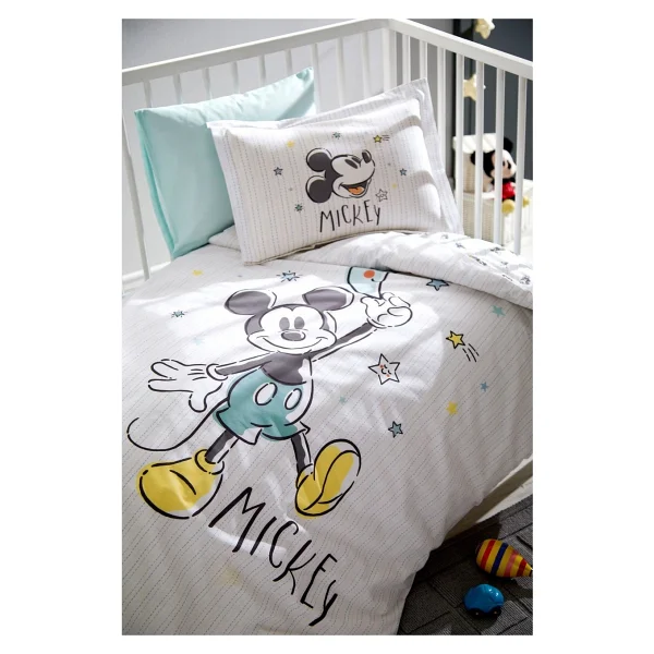 Özdilek Mickey Mouse Good Night Disney Lisanslı Bebek Nevresim Takımı 0247 - Beyaz - Görsel 5