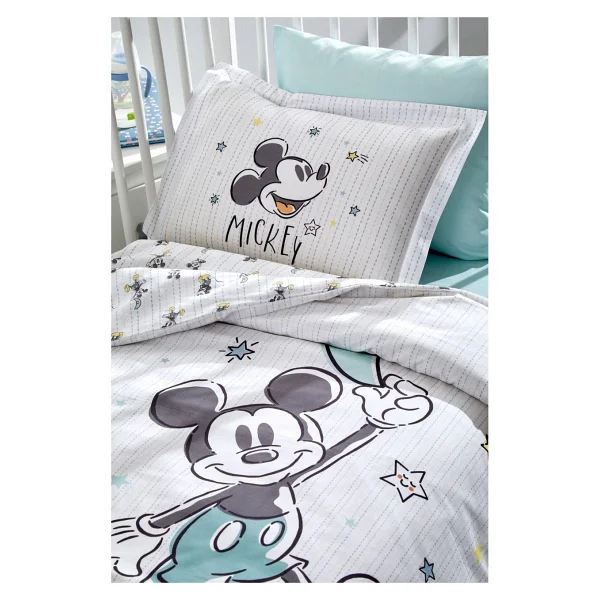 Özdilek Mickey Mouse Good Night Disney Lisanslı Bebek Nevresim Takımı 0247 - Beyaz - Görsel 6