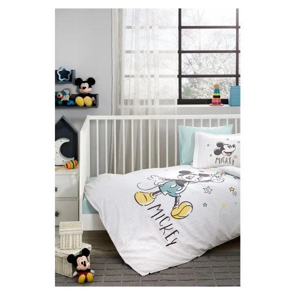 Özdilek Mickey Mouse Good Night Disney Lisanslı Bebek Nevresim Takımı 0247 - Beyaz - Görsel 7