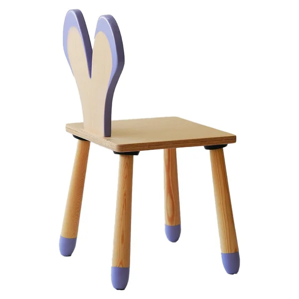 Wood & Joy Doğal Ahşap Renkli Çocuk Sandalye Fare - Görsel 3