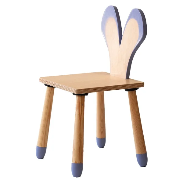 Wood & Joy Doğal Ahşap Renkli Çocuk Sandalye Fare - Görsel 4
