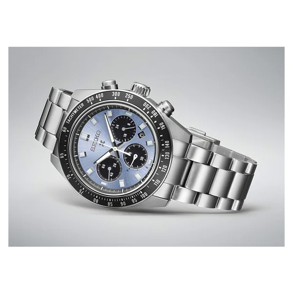 Seiko Prospex Speedtimer Ssc935 Çelik Kordon Siyah-Mavi Erkek Kol Saati - Görsel 7