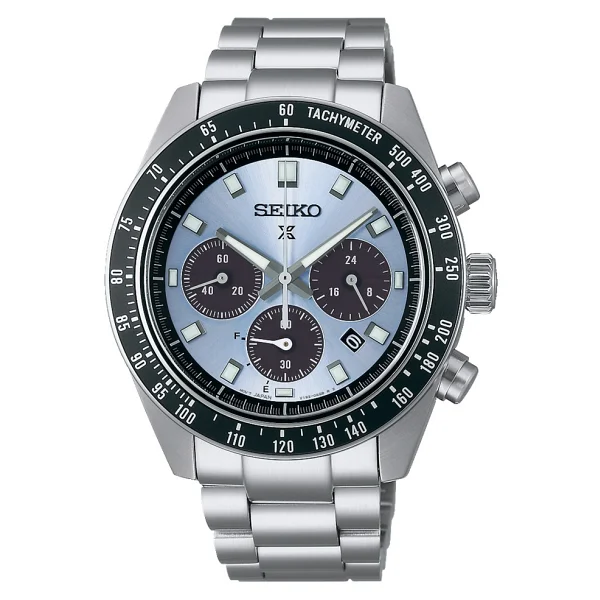 Seiko Prospex Speedtimer Ssc935 Çelik Kordon Siyah-Mavi Erkek Kol Saati - Görsel 3