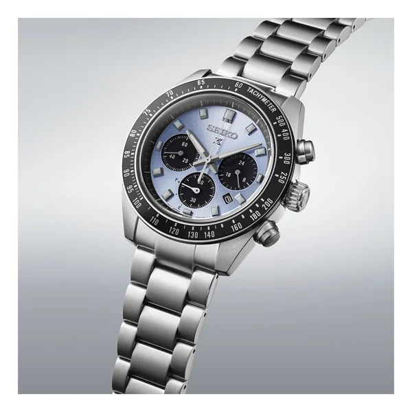 Seiko Prospex Speedtimer Ssc935 Çelik Kordon Siyah-Mavi Erkek Kol Saati - Görsel 5