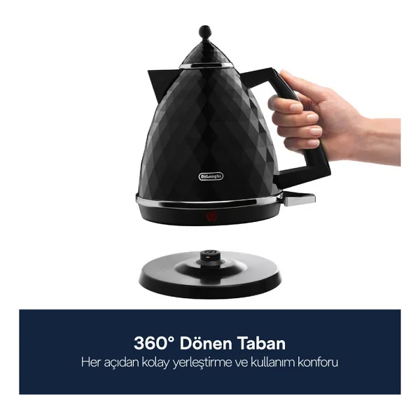 Delonghi Kbj 2001.Bk Brillante Siyah 2000 W 1.7 Lt Su Isıtıcısı - Görsel 2