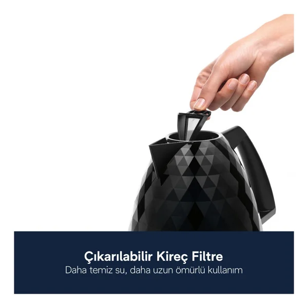Delonghi Kbj 2001.Bk Brillante Siyah 2000 W 1.7 Lt Su Isıtıcısı - Görsel 3