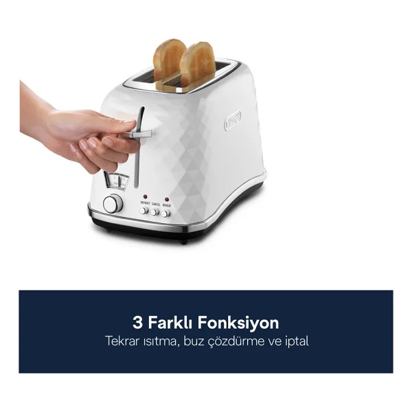 Delonghi Ctj 2103.W Brillante Beyaz Ekmek Kızartma Makinesi - Görsel 2