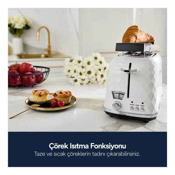 Delonghi Ctj 2103.W Brillante Beyaz Ekmek Kızartma Makinesi - Görsel 4