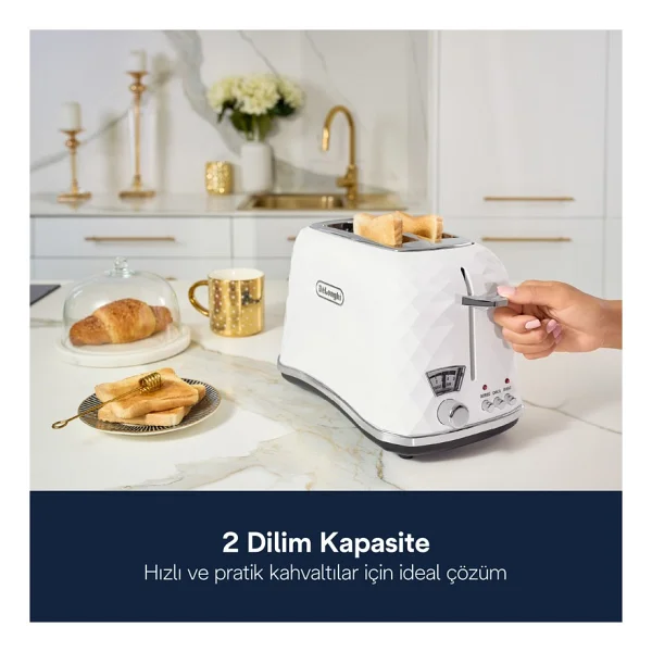 Delonghi Ctj 2103.W Brillante Beyaz Ekmek Kızartma Makinesi - Görsel 5