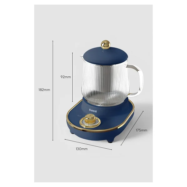 Fressi Venice Ysb-Gc03 0.6 Lt Lacivert Retro Cam Kettle - Görsel 10
