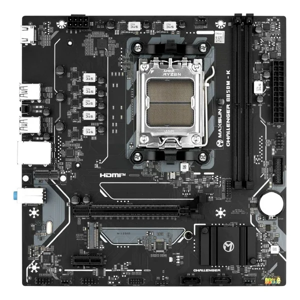 Maxsun Challenger B850M-K AMD AM5 DDR5 Micro ATX Anakart - Görsel 2